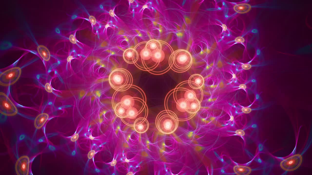 geometría espiral fractal en bucle sagrado - estigma púrpura hipnótico - despertar espiritual y mandala abstracto místico