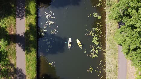 two subs chilling on the canal