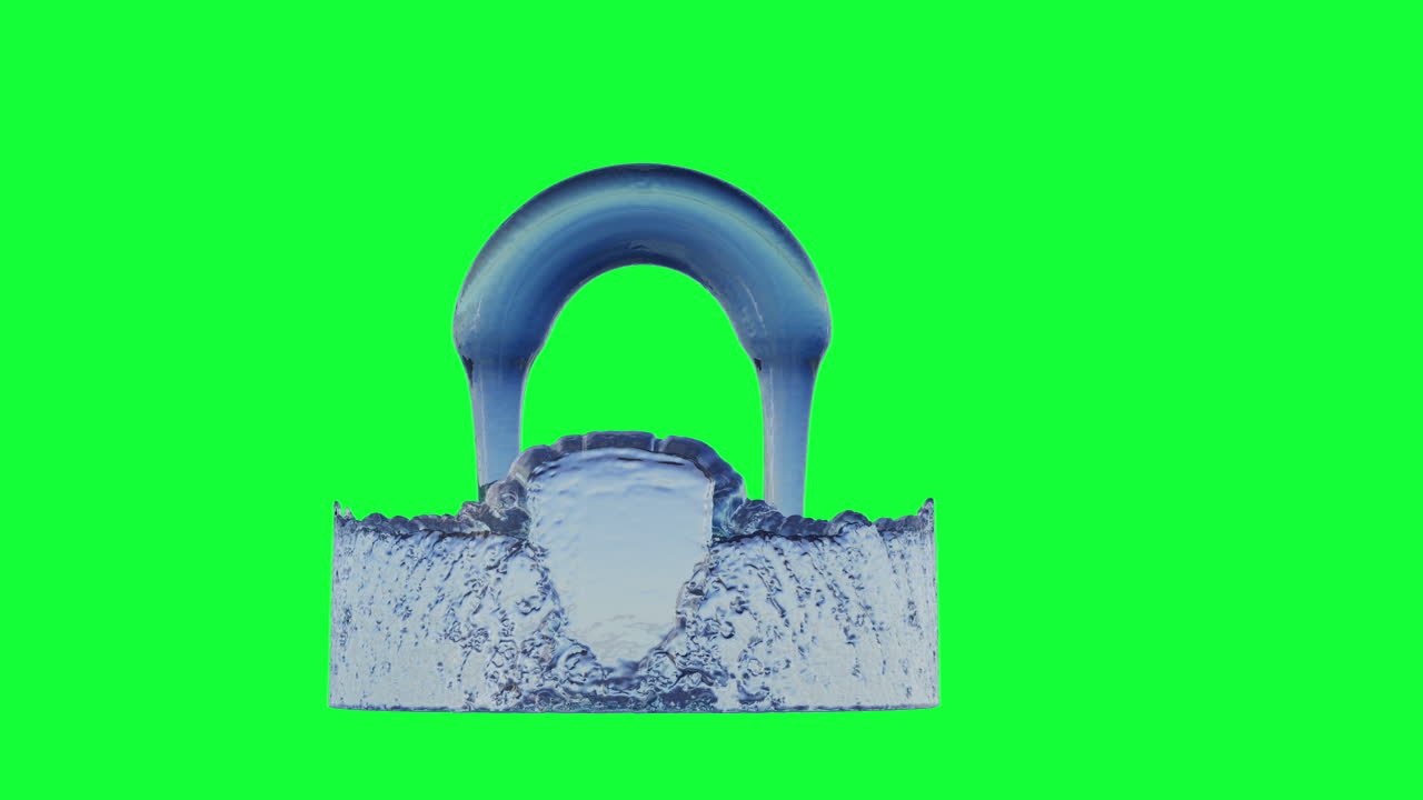 Water Ring on Green Screen