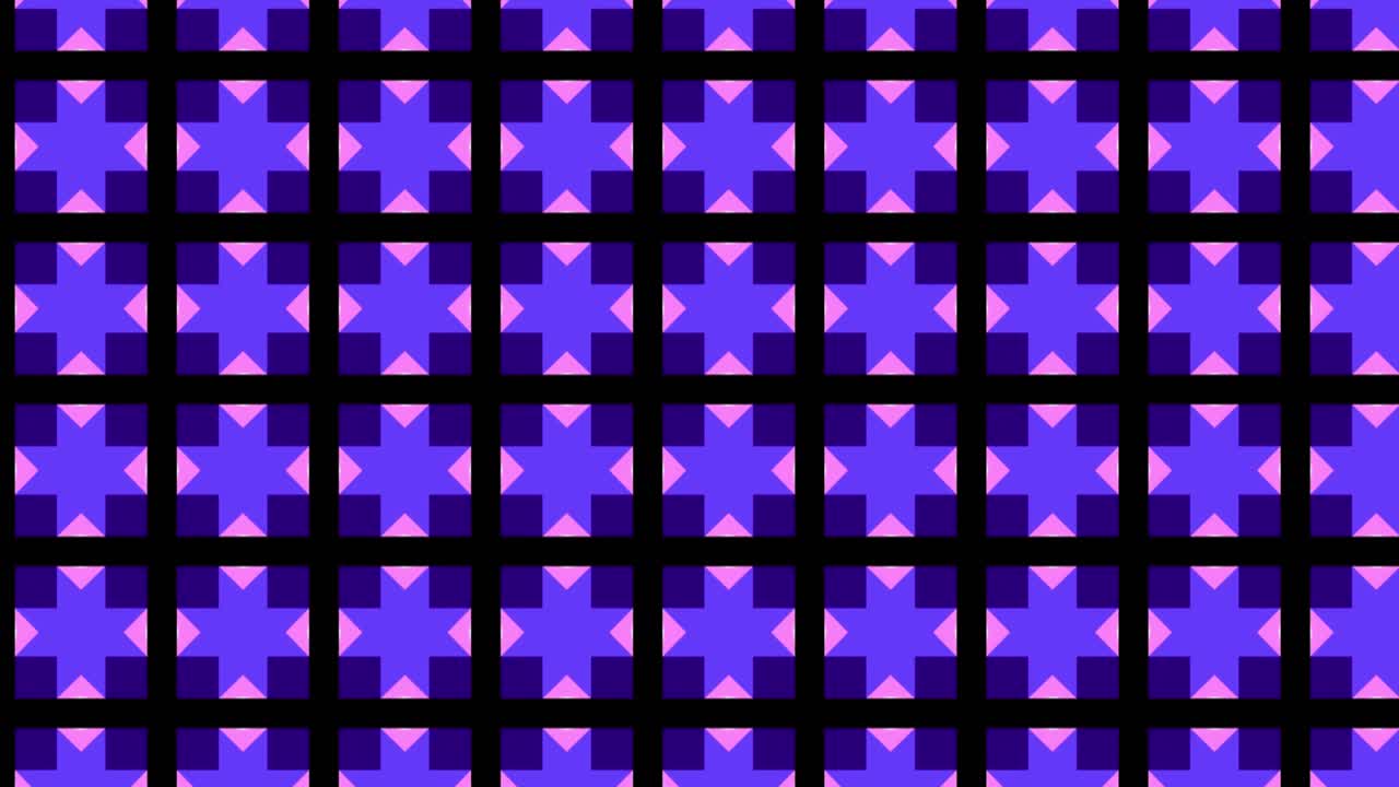 video de bucle de color azul claro y rosa de patrones sin fisuras con mosaicos decorativos de retazos