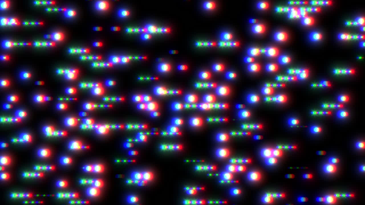 Spiraling array of vibrant dots in circular pattern
