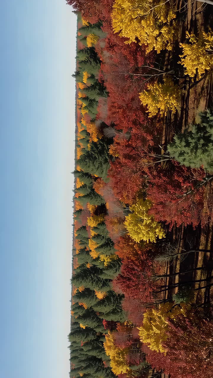 Paesaggio forestale autunnale