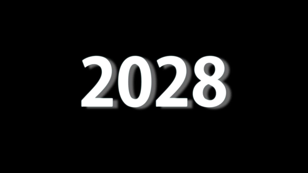 2028 animazione di testo motion graphics