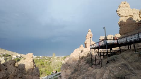 discover the unique rock formations known as fairy chimneys in the historic town of sille, near konya, turkey