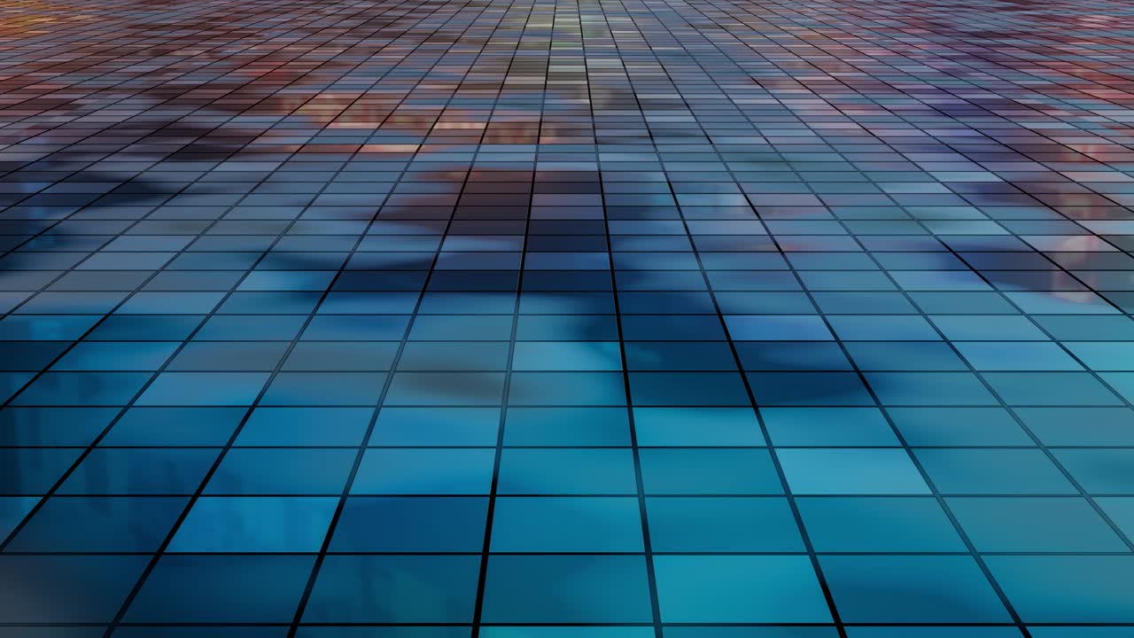 movimiento de bucle sin fisuras en la acera de la ciudad nocturna