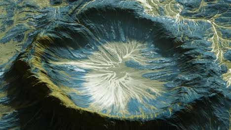 vista del paisaje del planeta alienígena