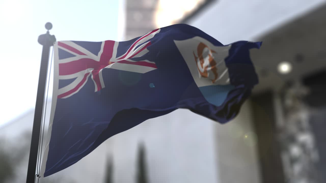 앙길라 국기 흔들기 정부 정치 및 국가 뉴스 일러스트레이션