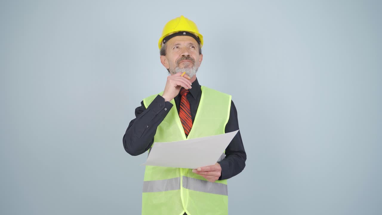 el ingeniero que observa la construcción es considerado.