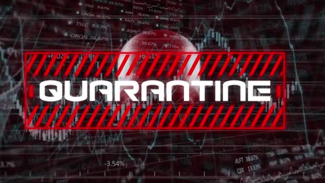 texto de cuarentena sobre el cráneo giratorio contra el procesamiento de datos