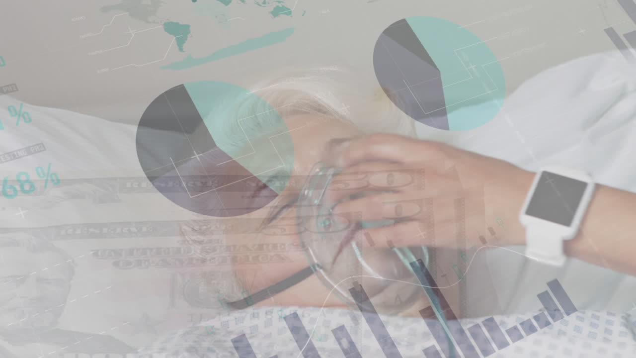 la animación representa el impacto de la covid-19 en la salud y la economía global a través de la historia de un paciente.