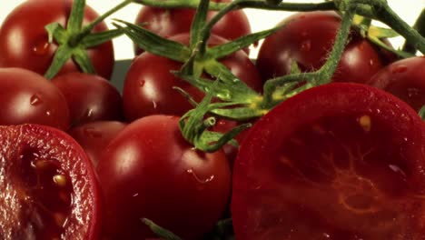 close-up and detailed shot pile of fresh tomato