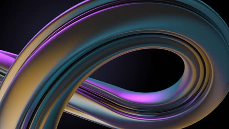 renderizado en 3d de bucle de colores con diferentes luces