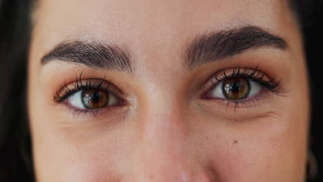 close up of a woman's eyes