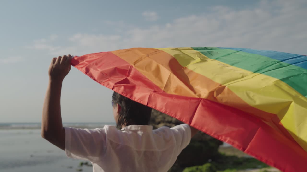 Pride Flag at the Beach