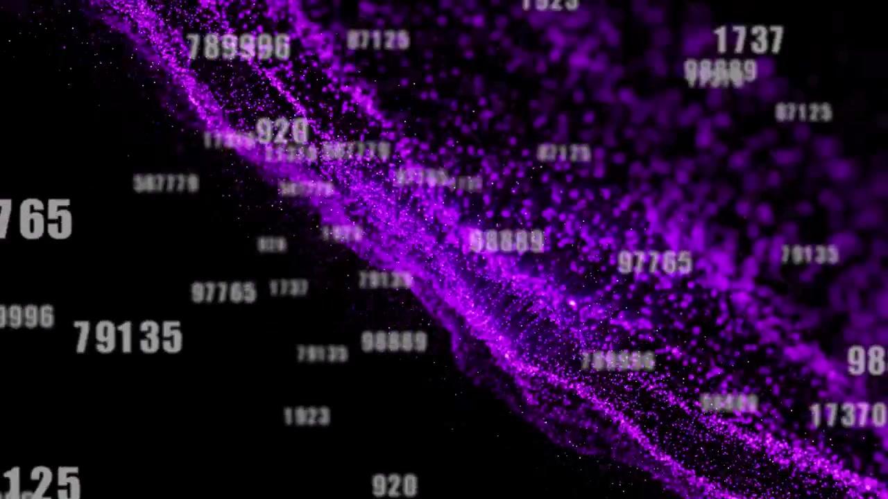 Animation of data processing over spots