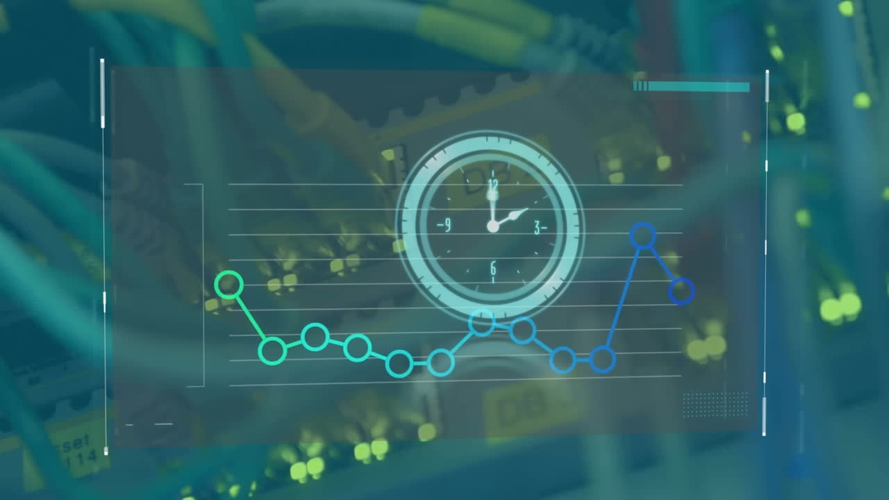 서버를 통해 이동 시계와 그래프의 애니메이션