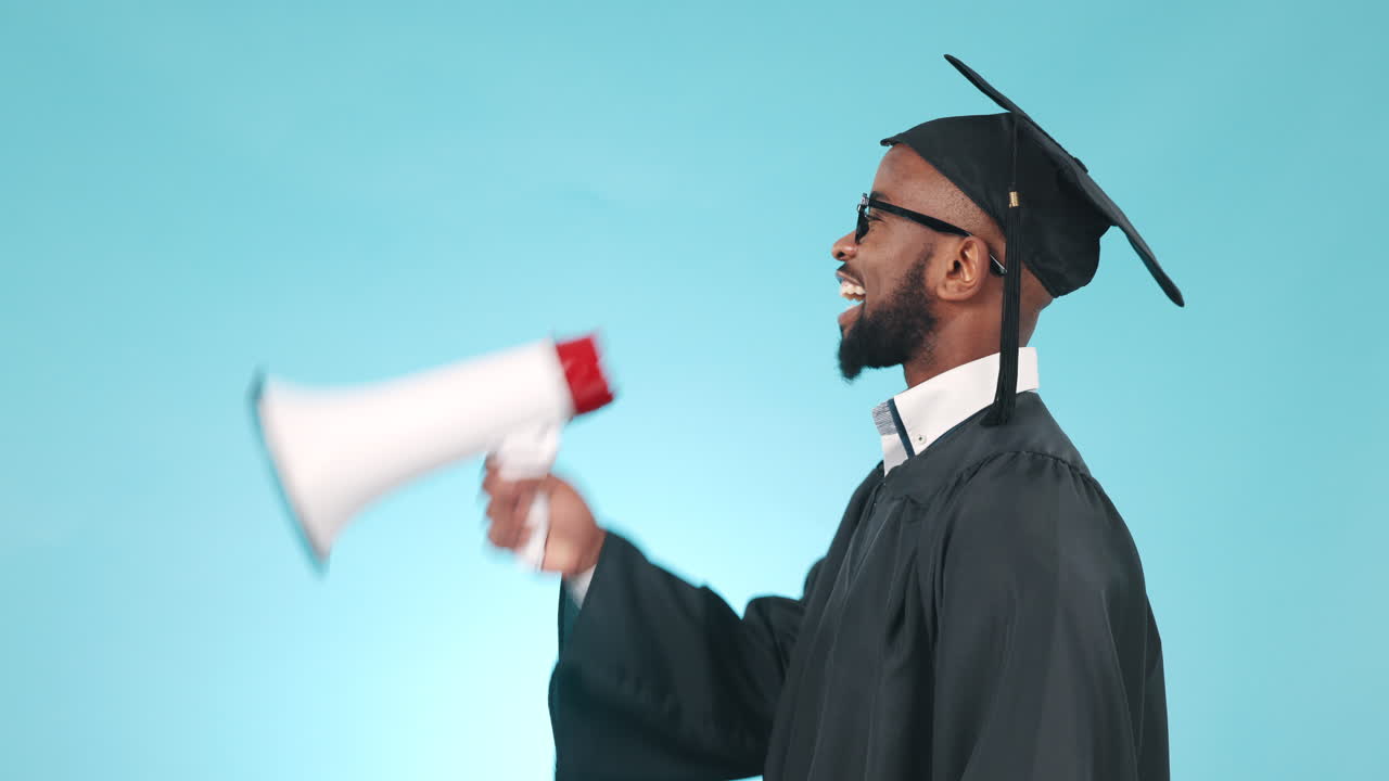 Speech, graduation and a black man