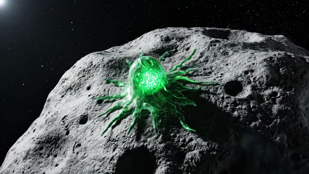 Alien Organism on Asteroid