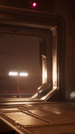 futuristic corridor