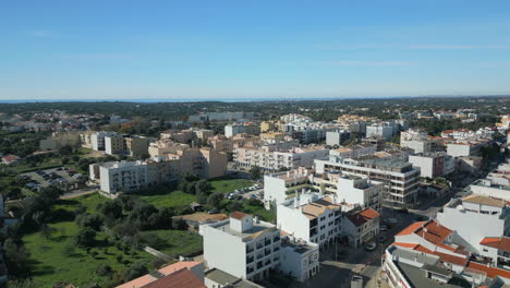 aerial view of a portuguese coastal town