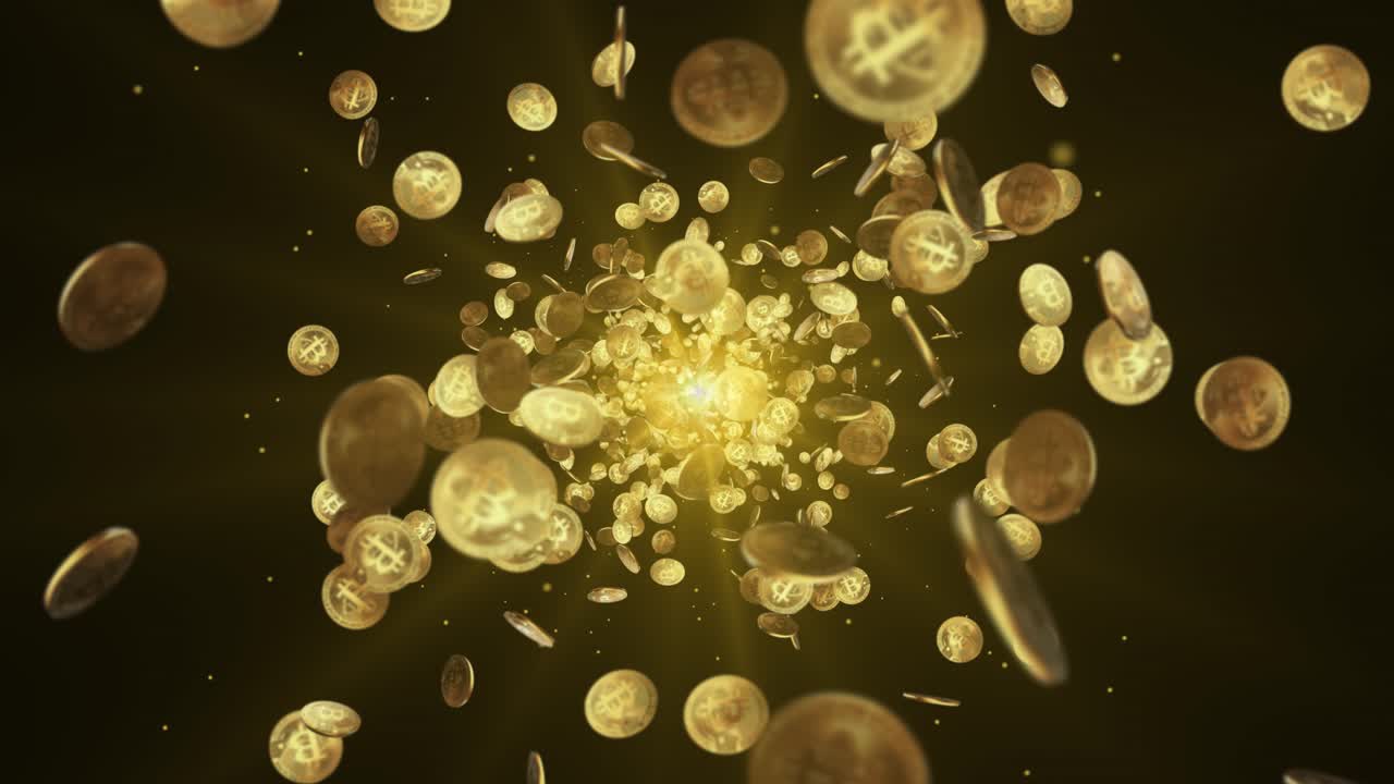 Bitcoin Explosion Animation