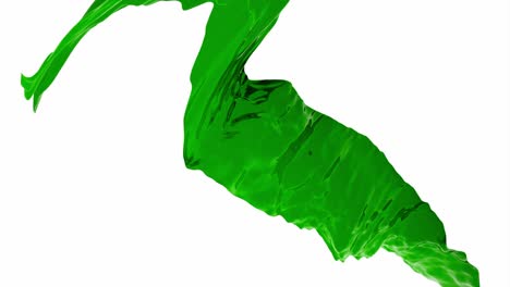 green liquid splash abstract background