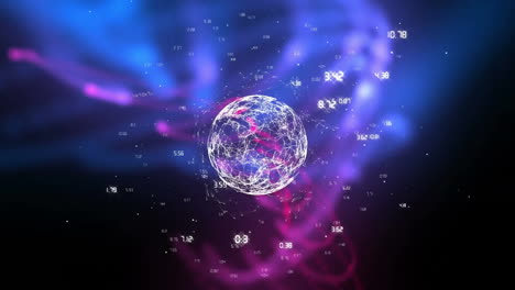 animación de la red de conexiones en todo el mundo