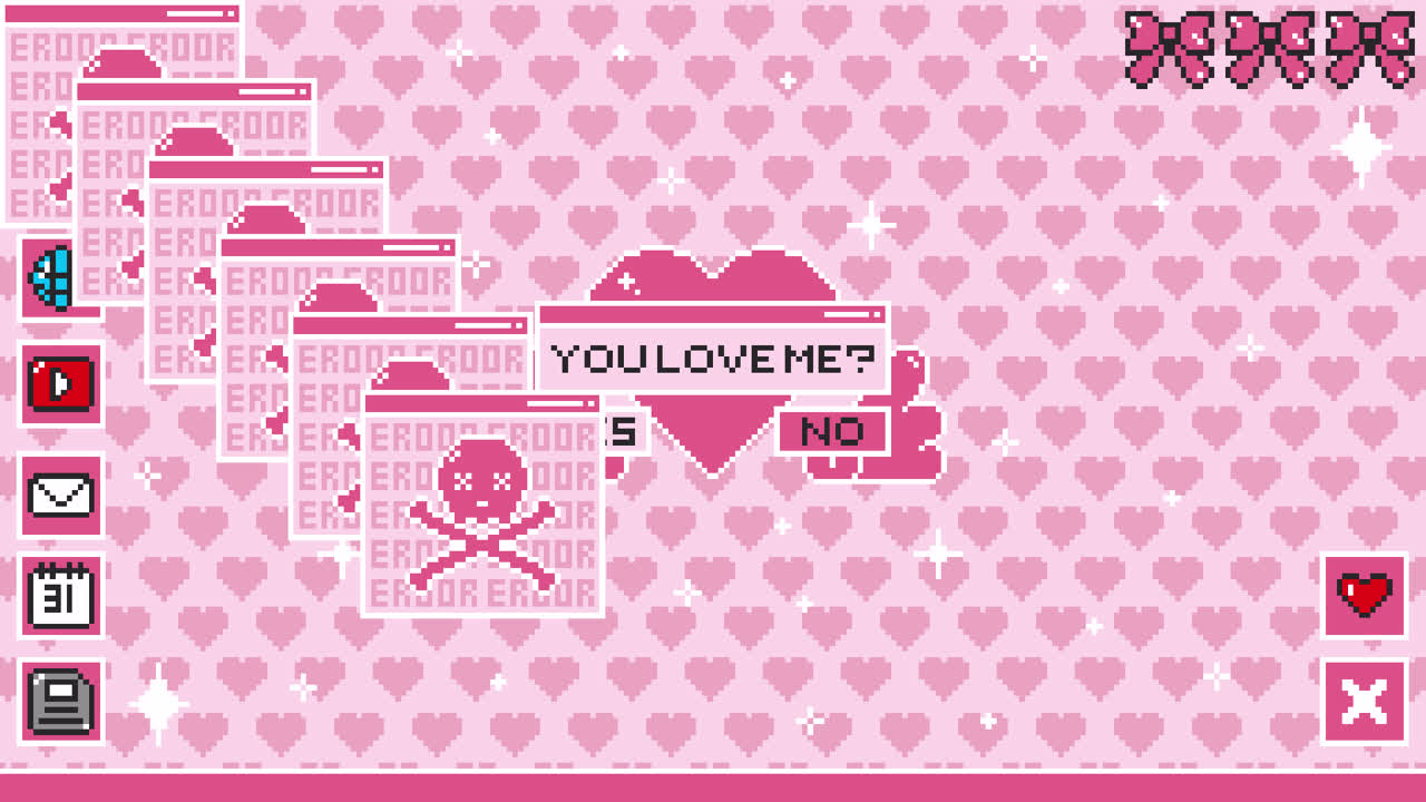 Pixel Art Desktop: A Love Question and Its Glitched Outcome