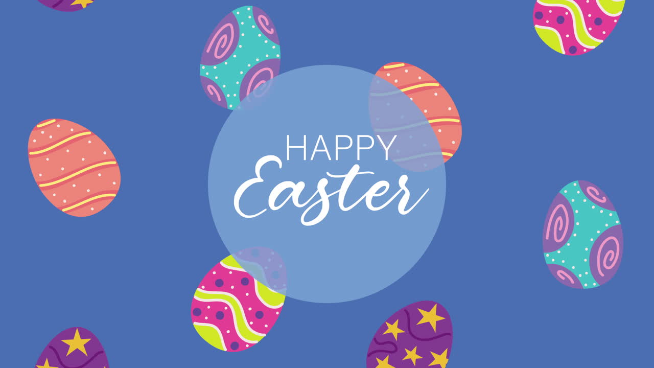 행복한 부활절 그래픽 디자인