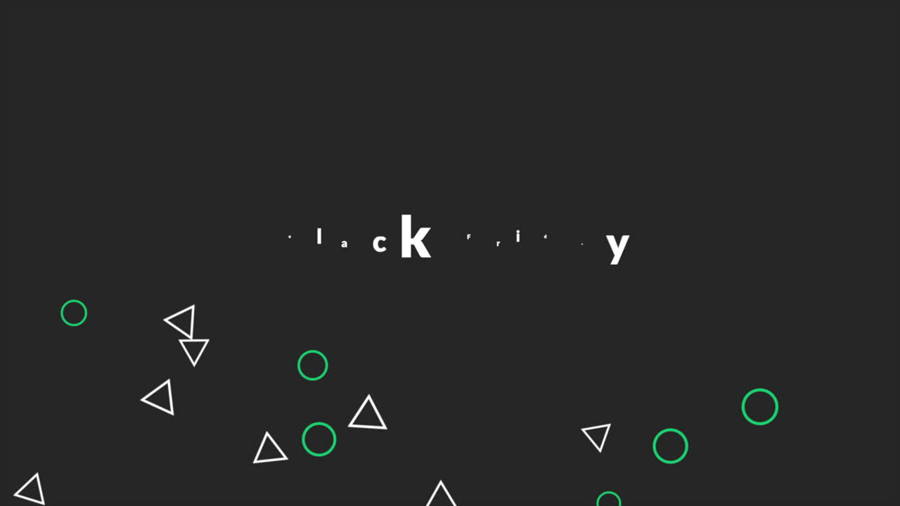 Fashion Black Friday: Geometric Motions on Black