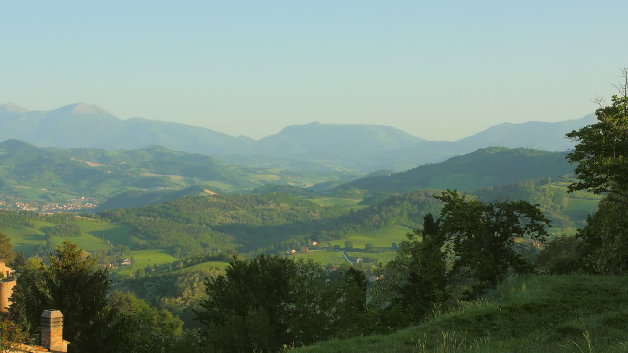 Bellissimo panorama nell'Italia centrale.