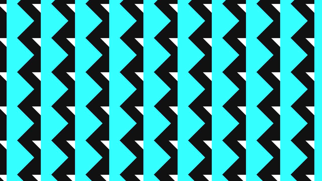2D graphic video pattern that moves to the lower right with zoom, composed of designs and shapes with multicolored textures.