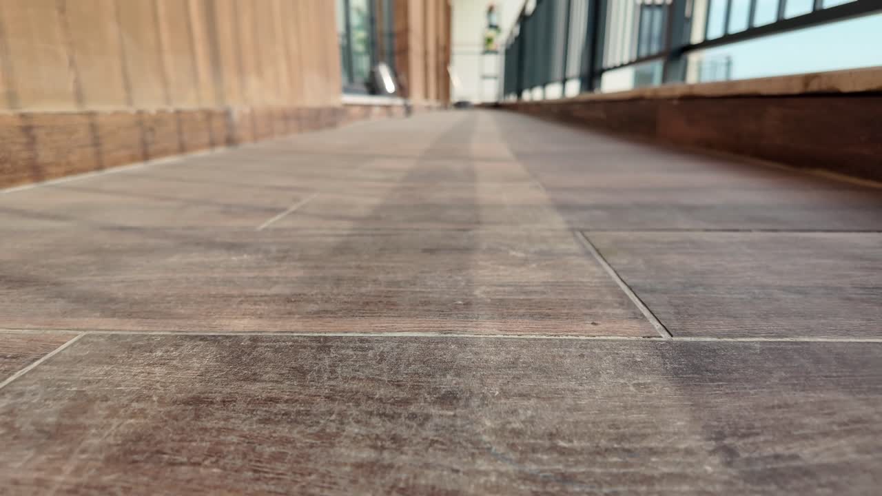 Close-up of a Tiled Walkway