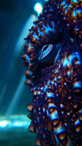 close-up of an octopus eye