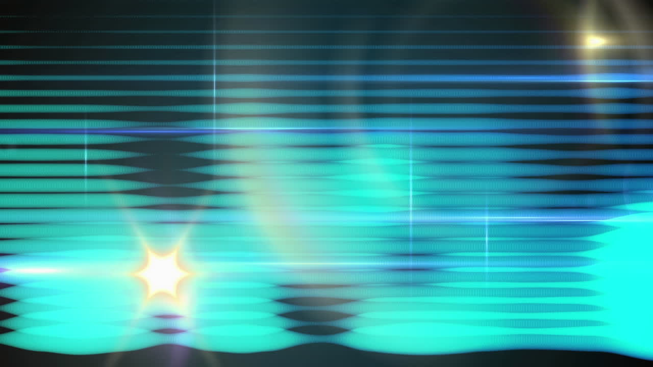 animación de formas sobre puntos de luz