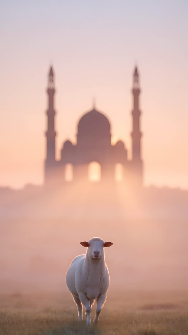 Eid al-Adha Mosque 4K Islamic Background