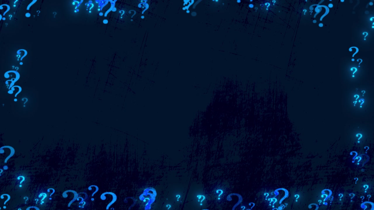 Mystery help question visual glowing blue marks around rough dark space leaving center area for