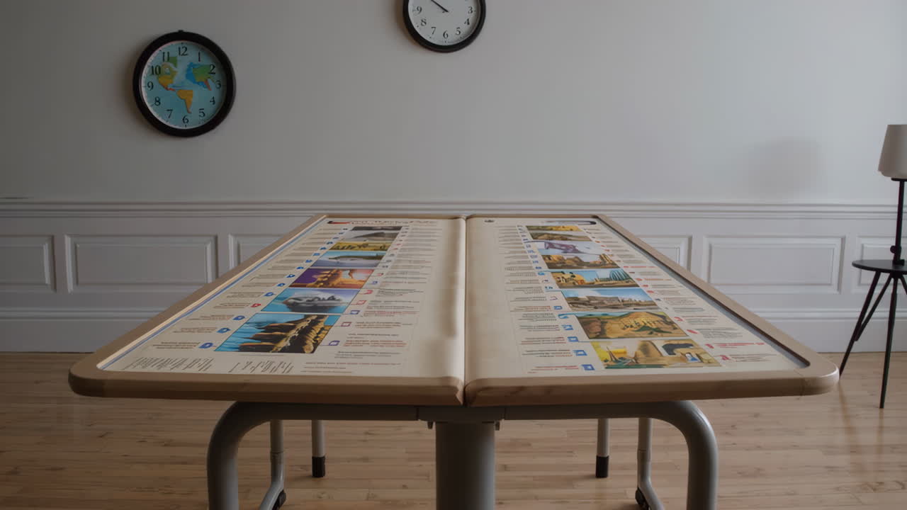 Educational Table Displaying Ancient History