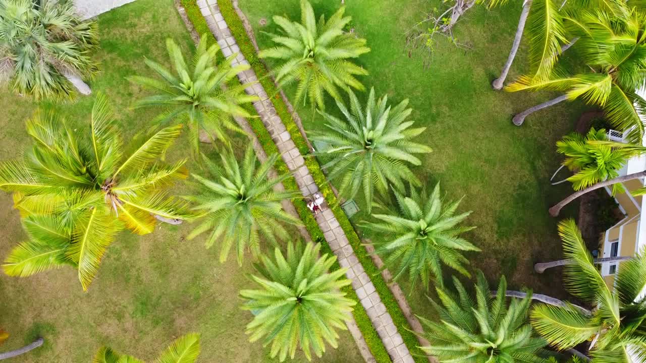 toma aérea de drones de la república dominicana en un resort durante el día-2