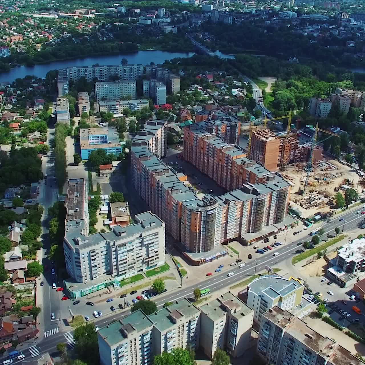 Complexo de edifícios de apartamentos