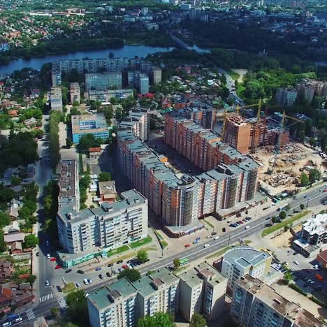 complex of apartment buildings