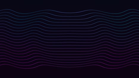 purple and blue dark gradient. abstract background animation waving lines. seamless loop 4k animation.