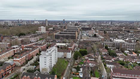 Bermondsey,-London,-Großbritannien,-Straßen-Und-Wege,-Drohne,-Luftaufnahme