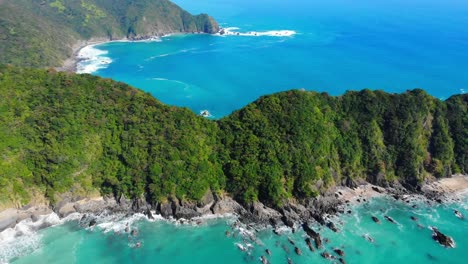 beautiful natural coastline with turquoise water