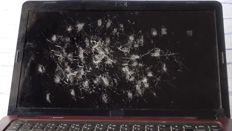 broken laptop screen