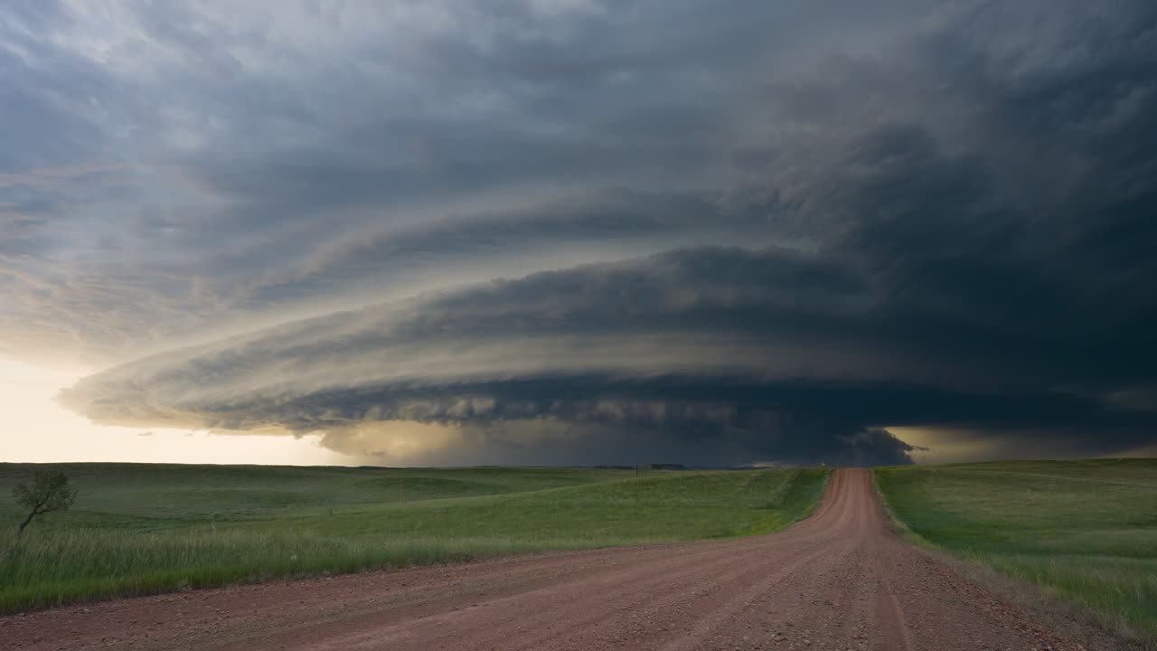 Powerful Scary Severe Storm Drifting Closer Threatening Danger