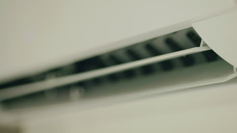 close-up of an air conditioner vent
