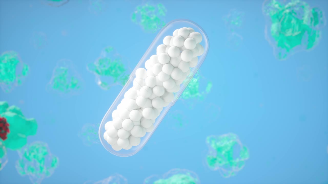 ilustración de una cápsula médica