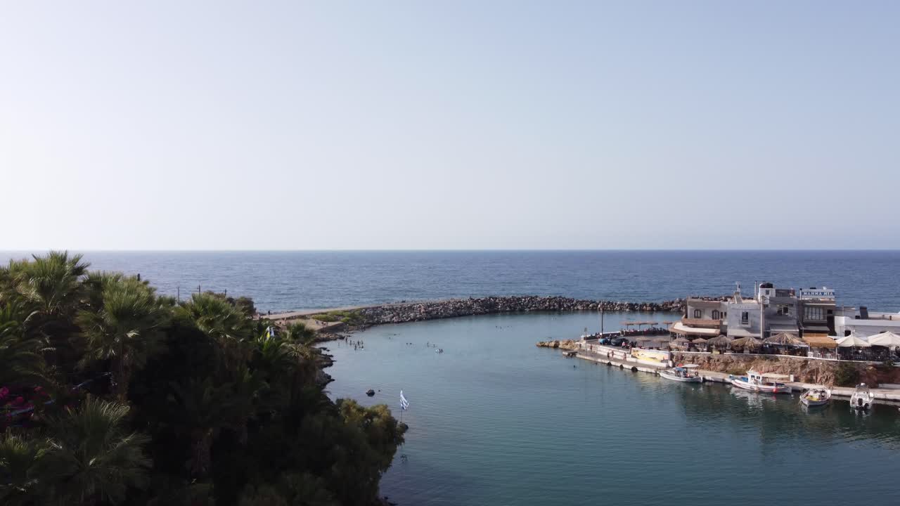 Crystal clear water and calm sea in Greece