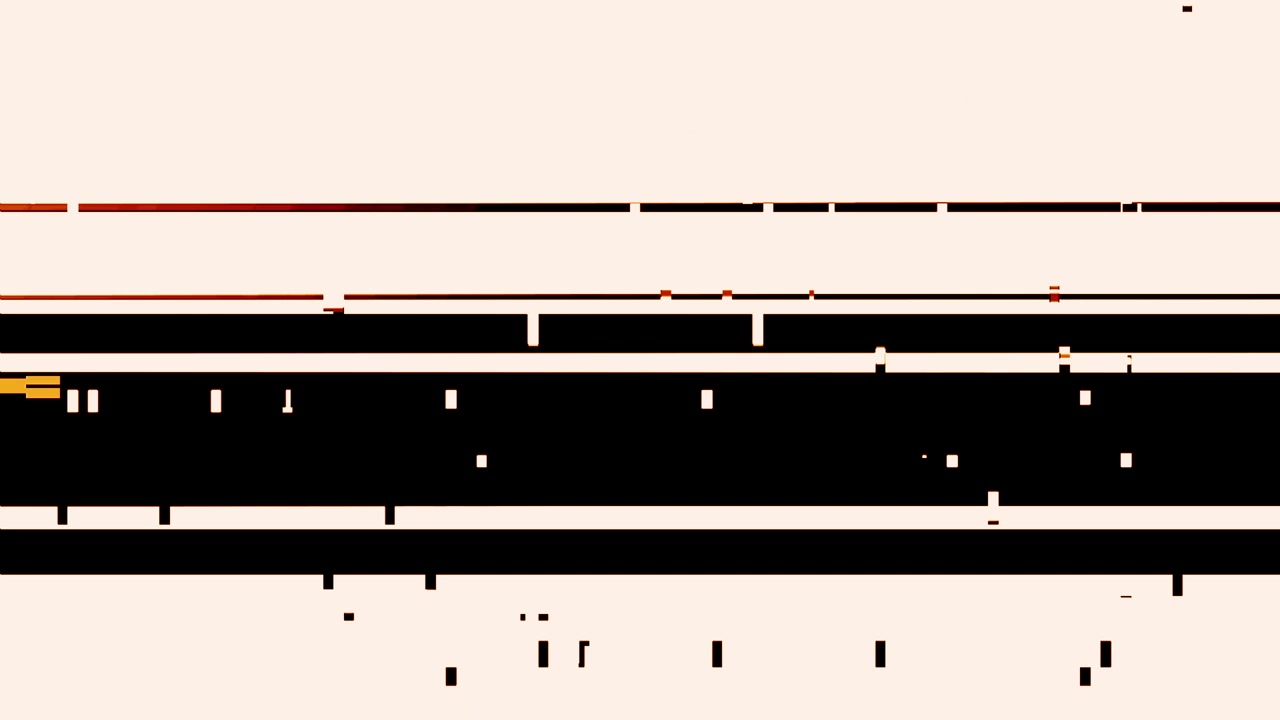 Digital Glitch Effect with Horizontal Lines and Flickering Light